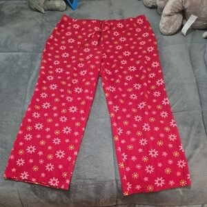 Red Snowflake Pajama Pants